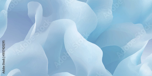 Ethereal blue silk wave pattern with delicate line details for high fashion textiles premium packaging luxury branding and minimalist home wallpaper.