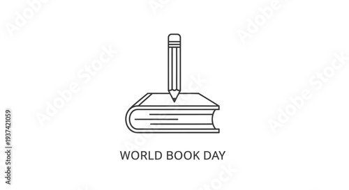 Vector icon for World Book Day