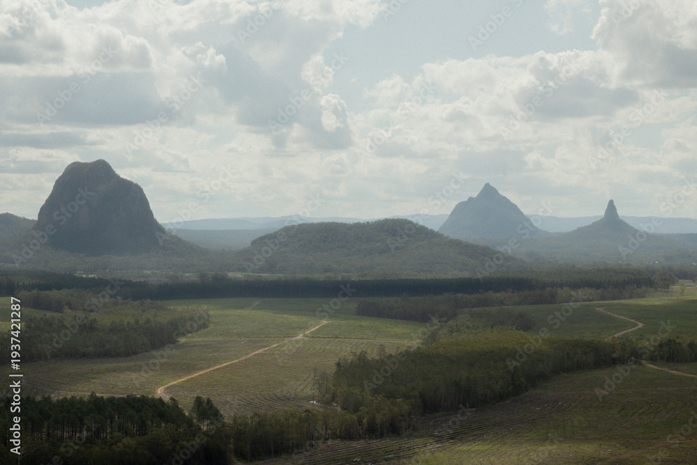 Obraz premium Landscape of some mountains in Australia.