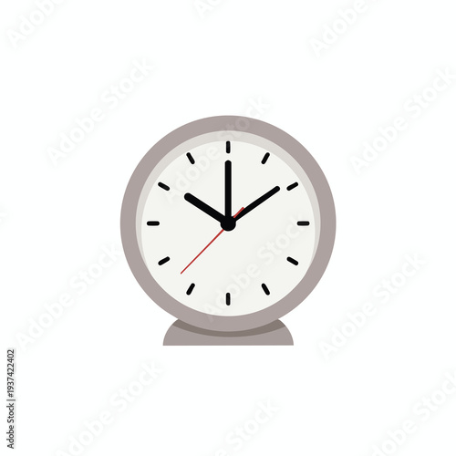 Modern Round Analog Desk Clock Showing Exact Time for Office and Home Decor