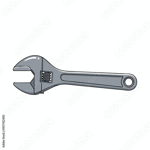 Adjustable Wrench Tool for Mechanical and Plumbing Repairs