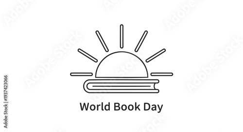 Vector icon for World Book Day