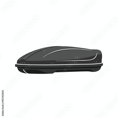 Compact Black Car Roof Box for Safe and Spacious Cargo Storage