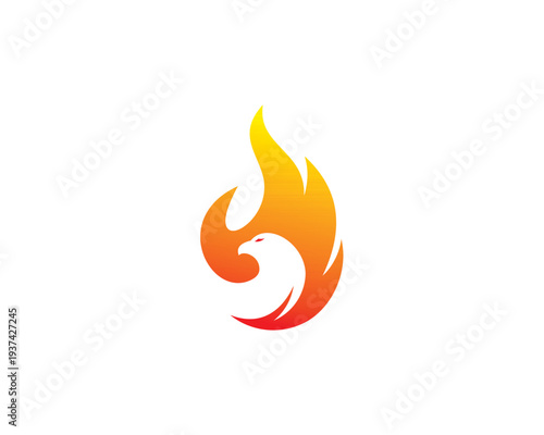 vector illustration of a burning fire