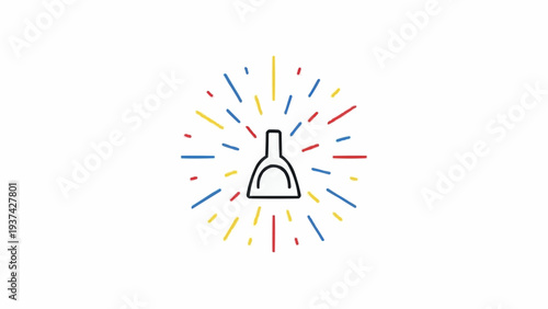 Beaker Laboratory Science Equipment Icon.