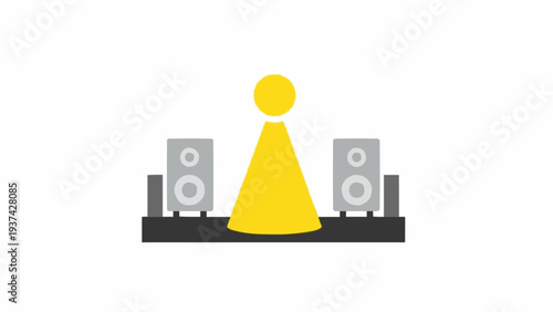 Yellow DJ Music Festival Dance Party.