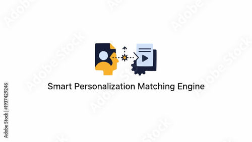 Smart Personalization Matching Engine Icon.