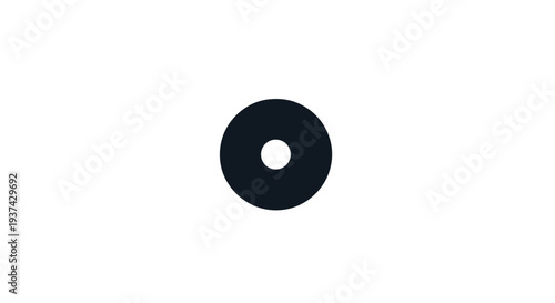 Black rubber washer isolated on white.
