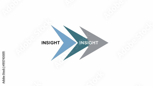 Three Arrows Pointing Right with Insight.