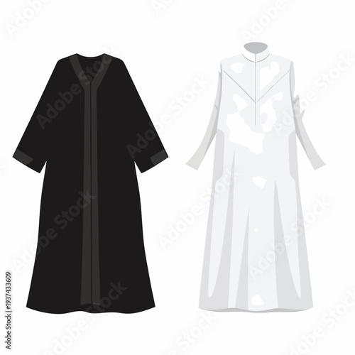 Black and White Robes or Coats.