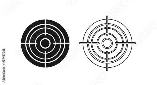 Target practice bullseye designs Vector