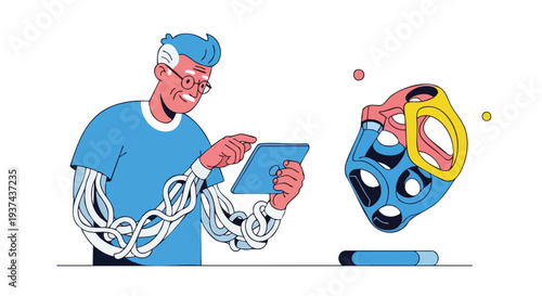 Experienced Senior Engineer Utilizing Assistive Bionic Technology for Advanced Digital Product Design and Industrial Innovation