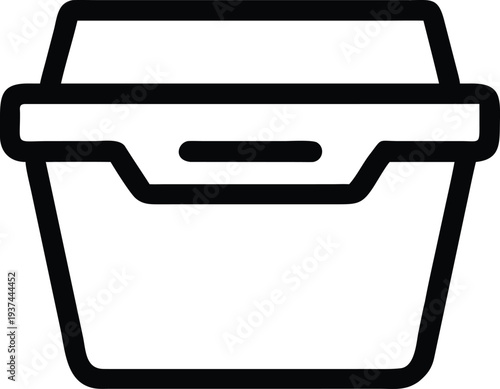 An empty paper shopping bag with handles for retail purchases and carrying goods