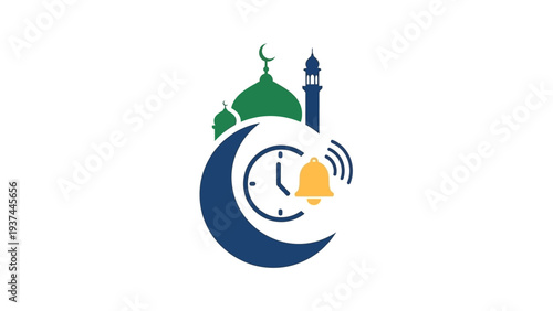 Islamic Ramadan Kareem Logo Design Concept.