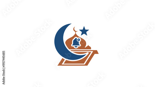 Islamic Symbol Crescent Moon Star Quran.