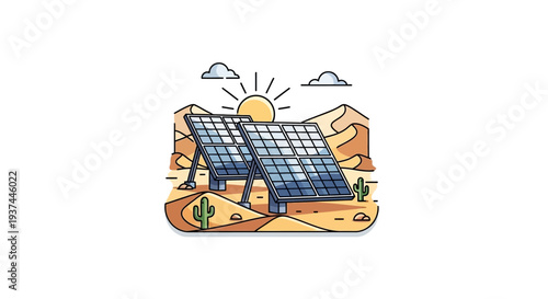 Solar Panel Renewable Energy Source System.