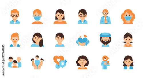 Diverse group of medical professionals.