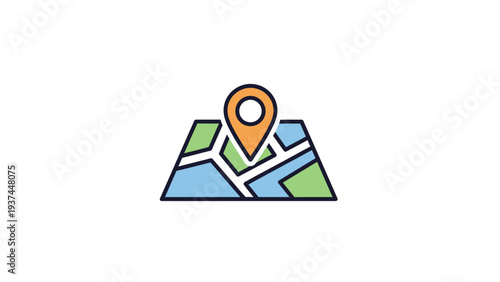 Map Pin Location Marker Navigation Icon.
