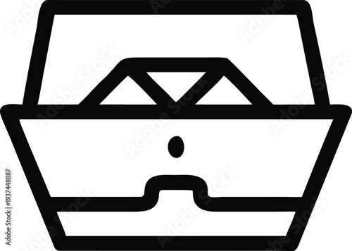 Convenient takeout food container ready for packing delicious meals on the go for delivery service