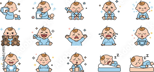Adorable Baby Expressions Cute Babies Crying, Laughing, Sleeping, and Playing with Toys