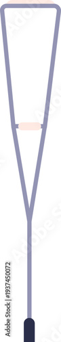 Axillary crutch icon. Medical equipment. Leg support