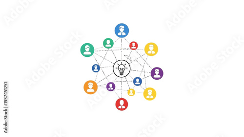 People Network Connection Teamwork Concept.