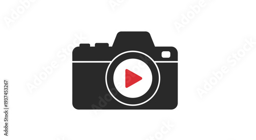 Black and white camera icon.