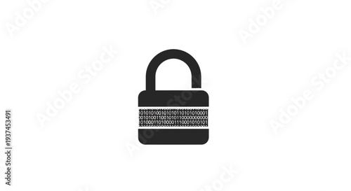 Black metal padlock with silver details.