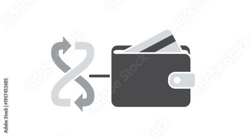 Black wallet with cash inside.