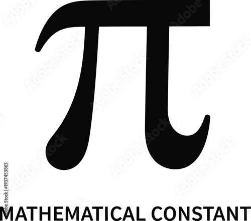 The iconic symbol of pi representing a fundamental mathematical constant used in calculations globally.