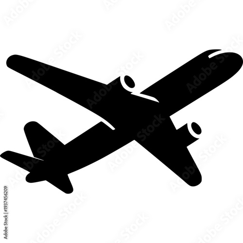 Passenger Plane Icon Vector