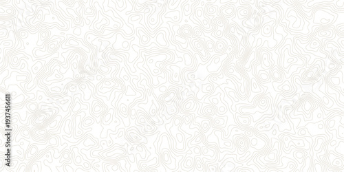 Topographic map contour lines pattern on white background