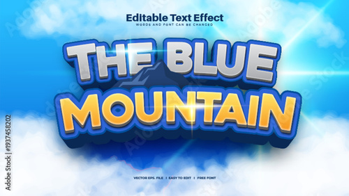 The Blue Mountain Text Effect