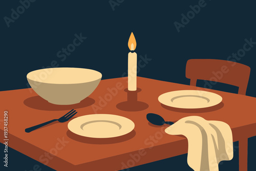 Solemn Atmosphere of the Upper Room on Maundy Thursday Evening