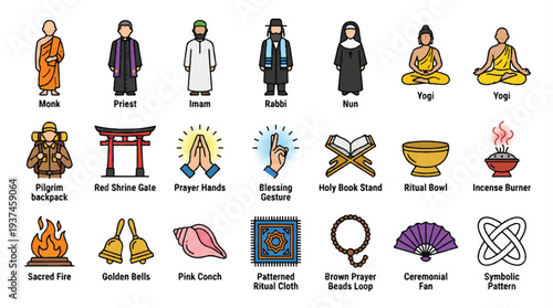 World Thinking Day graphic with global themes, featuring diverse people, maps, compasses, campfires, backpacks, and symbols of connection and learning, celebrating global citizenship.