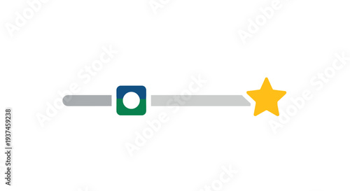 Magic wand with star and square.