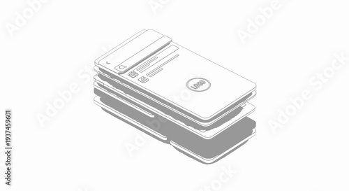 Closeup of a single razor blade.