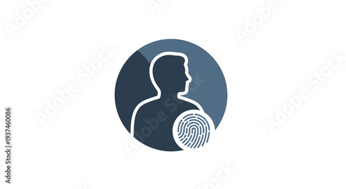 Person Identification Security Profile Icon.