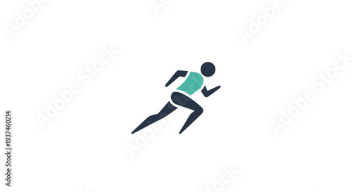 Person Running in Green Attire.