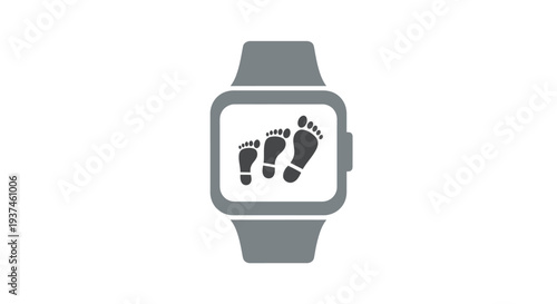 Smartwatch with baby feet on screen.