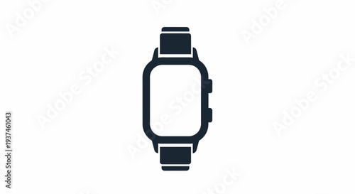 Smartwatch with Black Strap Design.