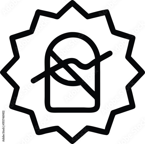 International Laundry Symbol for Do Not Wring Garment Care Instructions Icon