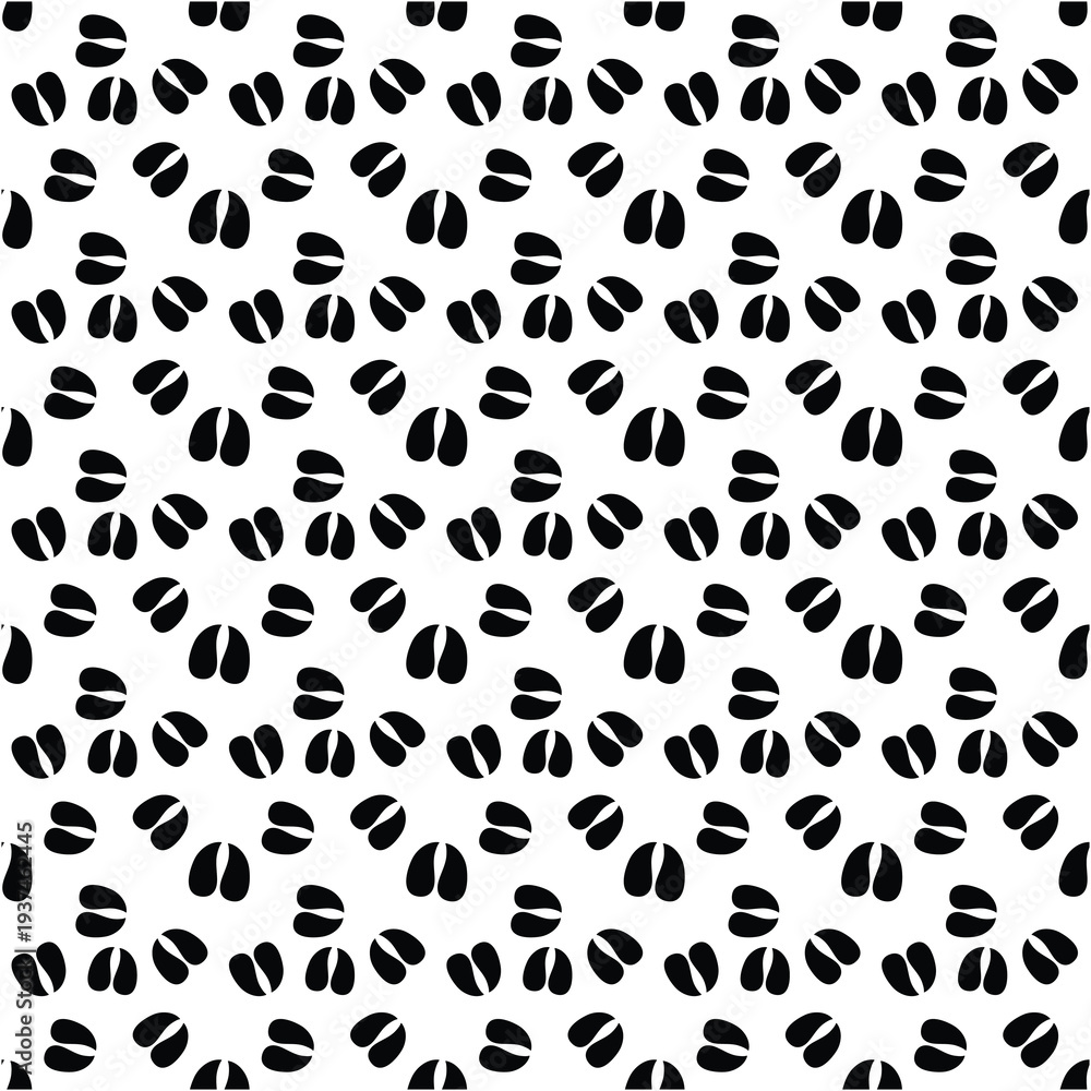 Fototapeta premium Buffalo Hoof Print Seamless Background – Bison Animal Footprint Pattern Vector EPS
