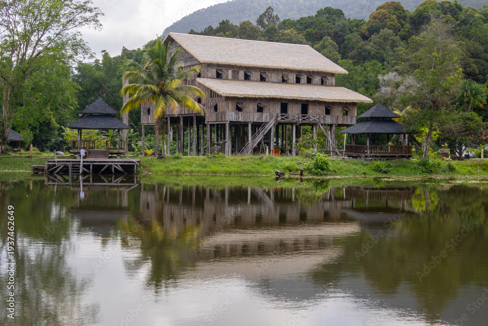 Fototapeta premium Sarawak Cultural Village in Kuching, Malaysia.