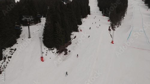 Explore kopaonik in raška district with snowy slopes and ski lifts