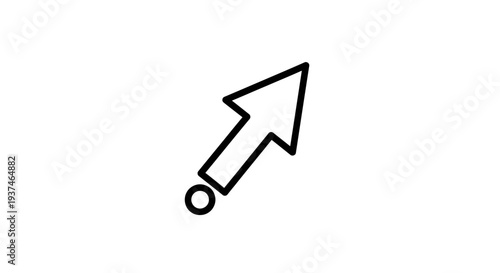 Black and white computer mouse cursor.