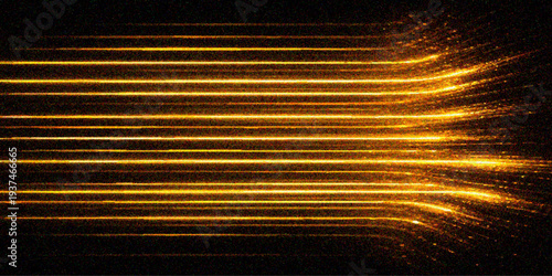 Abstract golden and light background design with metallic steel lines and a corrugated textured surface pattern for a vintage grunge wallpaper backdrop