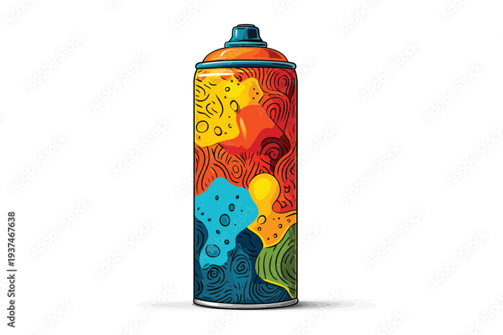 Fototapeta premium Spray Paint Can urban isolated