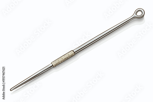 Sewing Needle white background isolated