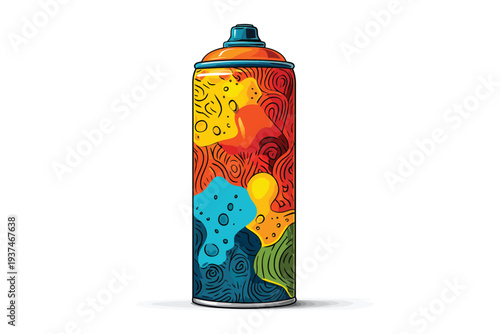 Spray Paint Can urban isolated